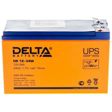 Батарея Delta HR 12-34W 12V 9Ah Battary replacement APC rbc17, rbc24, rbc110, rbc115, rbc116, rbc124, rbc133 )