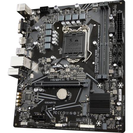 Материнская плата Gigabyte H510M H H510 Socket-1200 2xDDR4, 4xSATA3, 1xM.2, 1xPCI-E16x, 2xUSB3.2, D-Sub, HDMI, Glan, mATX