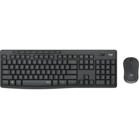Клавиатура+мышь Logitech Wireless MK295 Silent Combo Graphite