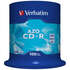 Оптический диск CDR диск Verbatim DL 700Mb 52x DataLife+ CakeBox 100шт. (43430)