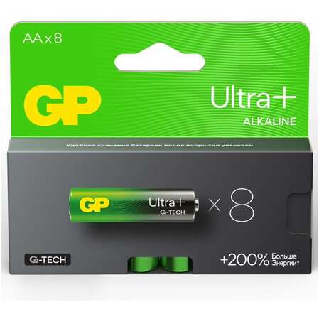 Батарейки GP 15AUPA21-2CRB8 Ultra+ AA 8шт