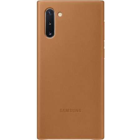 Чехол для Samsung Galaxy Note 10 (2019) SM-N970 Leather Cover бежевый