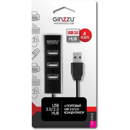 4-port USB Hub GiNZZU GR-339UB (1 x USB3.0 + 3 x USB2.0)