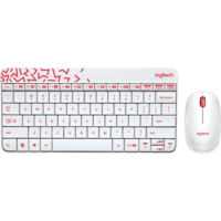 Клавиатура+мышь Logitech Wireless Combo MK240 White/Red