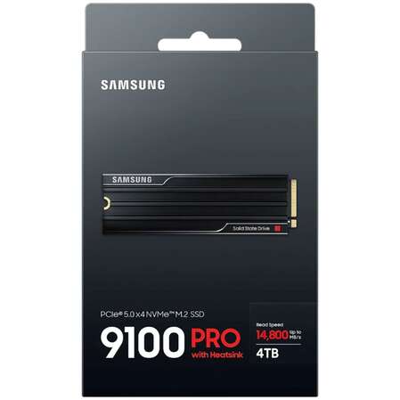 Внутренний SSD-накопитель 4000Gb Samsung 9100 Pro with Heatsink (MZ-VAP4T0CW) M.2 2280 PCI-E 5.0 x4