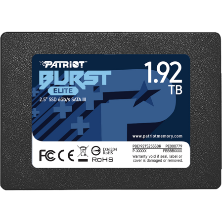 Внутренний SSD-накопитель 1920Gb PATRIOT Burst Elite PBE192TS25SSDR SATA3 2.5"