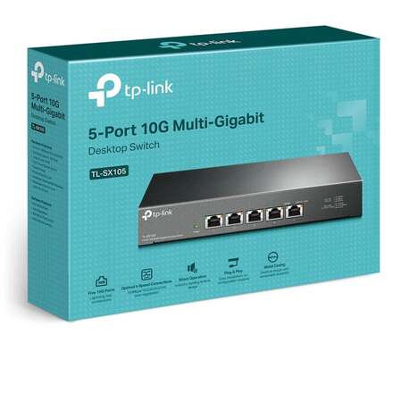 Коммутатор TP-LINK TL-SX105 неуправляемый 5x10GbLAN