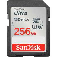 Карта памяти SecureDigital 256Gb Sandisk Ultra SDXC class 10 UHS-I (SDSDUNC-256G-GN6IN)