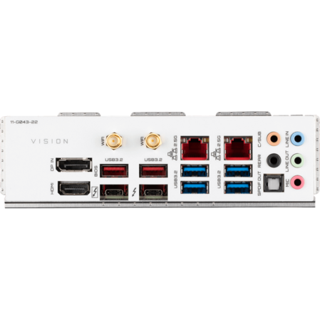 Материнская плата Gigabyte Z590 Vision D Z590 Socket-1200 4xDDR4, 6xSATA3, RAID, 3xM.2, 3xPCI-E16x, 6xUSB3.2, 2xUSB3.2 Type C(Thunderbolt), HDMI,DPin, WiFi, 2xGlan, ATX