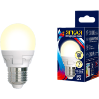 Светодиодная лампа Uniel Яркая LED-G45 7W/WW/E27/FR PLP01WH UL-00002420