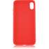Чехол для Apple iPhone Xs Max Brosco Colourful, накладка, красный