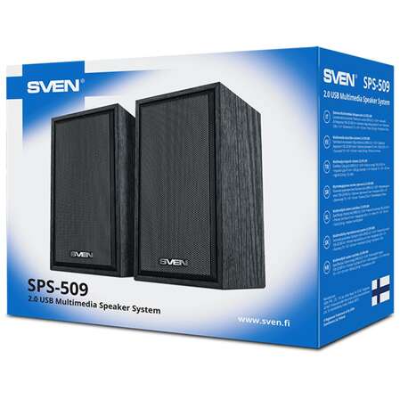 2.0 Колонки Sven SPS-509 2*3W Black USB