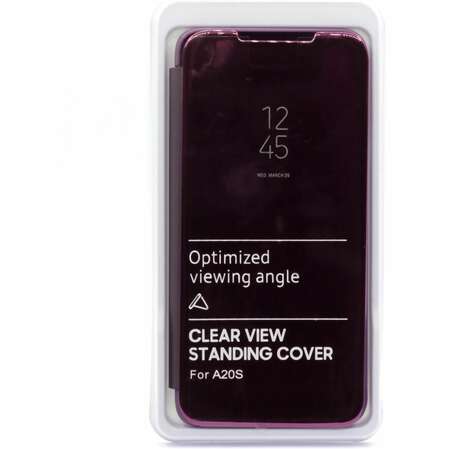 Чехол для Samsung Galaxy A20S (2019) SM-A207 Zibelino CLEAR VIEW фиолетовый