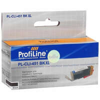 Картридж ProfiLine PL- CLI-451BK Black для Canon Pixma iP7240/MG5440/MG5540/MG6340/MG6440/MG7140/MX924