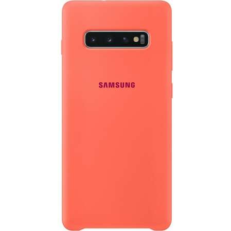 Чехол для Samsung Galaxy S10+ SM-G975 Silicone Cover розовый