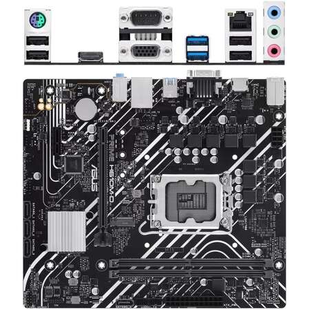 Материнская плата ASUS Prime H610M-D H610 Socket-1700 2xDDR5, 4xSATA3, 1xM.2, 1xPCI-E16x, 2xUSB3.2, 1xCOM, D-Sub, HDMI, Glan, mATX