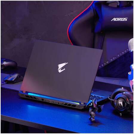 Ноутбук Gigabyte Aorus 17 9SF Core i5 12500H/16Gb/512Gb SSD/NV RTX4070 8Gb/17.3" FullHD/DOS Black