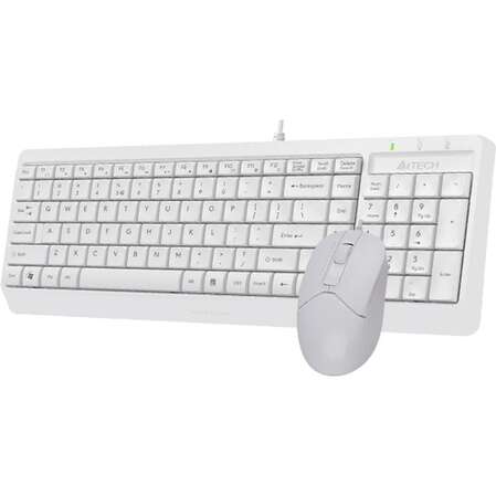 Клавиатура+мышь A4Tech F1512 White