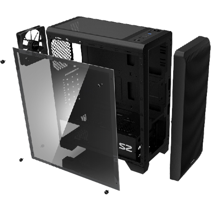 Компьютерный корпус zalman s2 black обзор