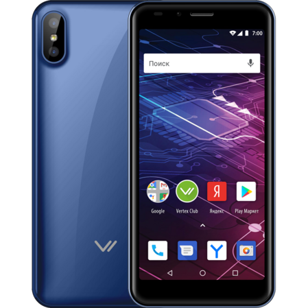 Смартфон Vertex Impress Click NFC Blue