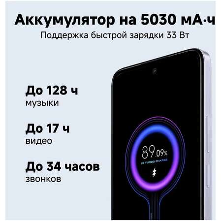 Смартфон Poco M6 6/128GB RU Purple
