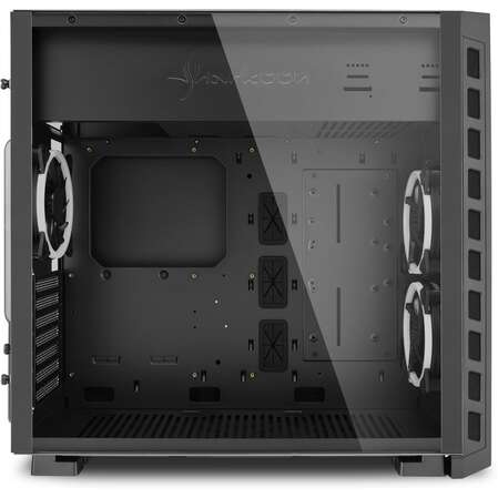 Корпус ATX Miditower Sharkoon NIGHT SHARK Tempered Glass RGB Led Black