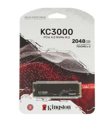 Внутренний SSD-накопитель 2048Gb Kingston KC3000 SKC3000D/2048G M.2 2280 PCIe NVMe 4.0 x4