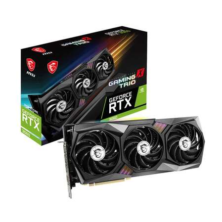 Видеокарта MSI GeForce RTX 3060 12288Mb, Gaming Z Trio 12G (RTX 3060 Gaming Z Trio 12G) 1xHDMI, 3xDP, Ret