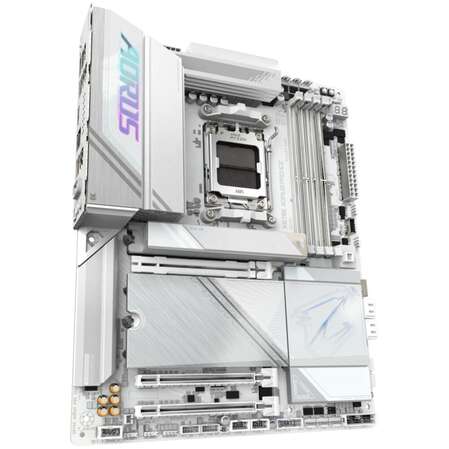 Материнская плата Gigabyte X870E AORUS Pro Ice Socket-AM5 AMD X870E 4xDDR5, 4xSATA3, RAID, 4xM.2, 3xPCI-E16x, 7xUSB3.2, 2xUSB3.2 Type C, DP, HDMI, WiFi, Glan, ATX Ret