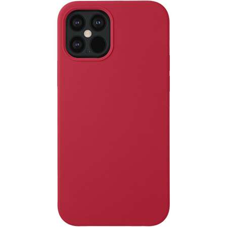Чехол для Apple iPhone 12\12 Pro Deppa Liquid Silicone красный
