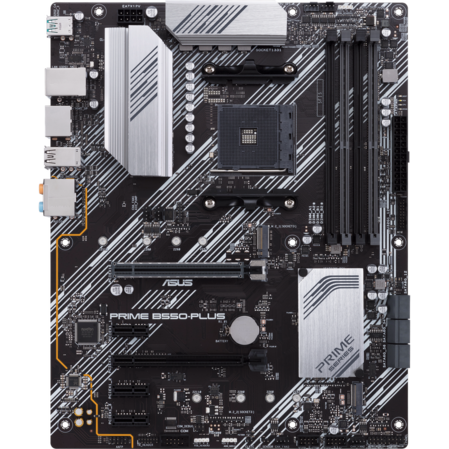 Материнская плата ASUS Prime B550-Plus B550 Socket AM4 4xDDR4, 6xSATA3, RAID, 2xM.2, 2xPCI-E16x, 5xUSB3.2, 1xUSB3.2 Type C, DP, HDMI, Glan, ATX
