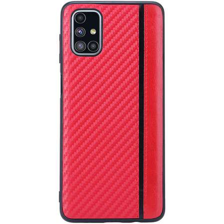 Чехол для Samsung Galaxy M51 SM-M515 G-Case Carbon красный