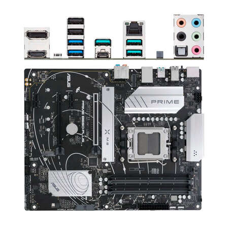 Материнская плата ASUS Prime B650-Plus-CSM B650 Socket AM5 4xDDR5, 4xSATA3, RAID, 2xM.2, 2xPCI-E16x, 5xUSB3.2, 1xUSB3.2 Type C, DP, HDMI, 2.5Glan, ATX