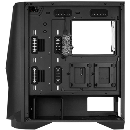 Корпус ATX Miditower AeroCool Visor-G-BK-v1 Black