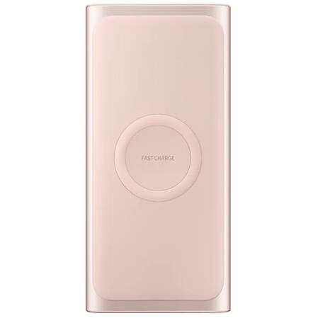 Внешний аккумулятор Samsung 10000 mAh, EB-U1200C, розовый, беспроводная зарядка
