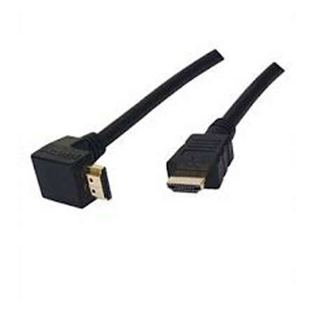 Кабель HDMI-HDMI v1.4 7.5м Krauler черный угловые разъёмы