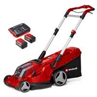Аккумуляторная газонокосилка Einhell PXC RASARRO 36/42, 2x18В,42см,6с 25-75мм,50л,2x5,2Aч,двойное ЗУ 3413272