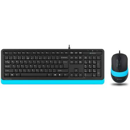 Клавиатура+мышь A4Tech Fstyler F1010 Black/Blue