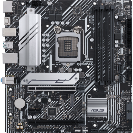 Материнская плата ASUS Prime B560M-A B560 Socket-1200 4xDDR4, 6xSATA3, 2xM.2, 2xPCI-E16x, 1xUSB3.2, 1xUSB3.2 Type C, DP, 2xHDMI, Glan, mATX