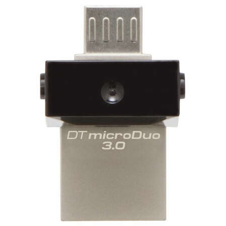 USB Flash накопитель 64GB Kingston DataTraveler micro DUO 3C (DTDUO3/64GB) USB 3.0 Черный