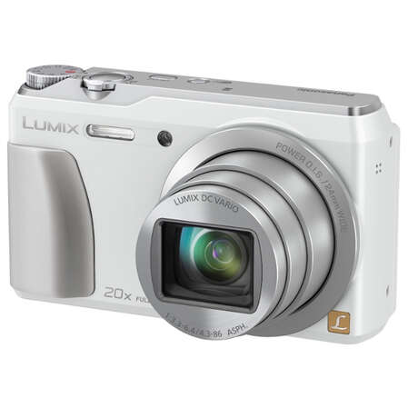 Компактная фотокамера Panasonic Lumix DMC-TZ55 white