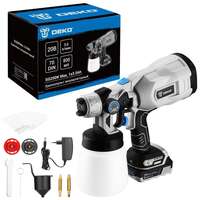 Аккумуляторный краскопульт Deko SG20DK Max, 20В, 800 мл, 1x3.0Ач 083-1135