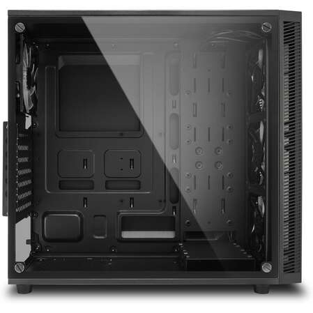 Корпус ATX Miditower Sharkoon TG4 Tempered Glass Blue Led Black