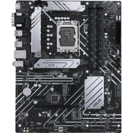 Материнская плата ASUS Prime B660-Plus D4 B660 Socket-1700 4xDDR4, 4xSATA3, RAID, 3xM.2, 2xPCI-E16x, 3xUSB3.2, 1xUSB3.2 Type C, D-Sub, DP, HDMI, 2.5Glan, ATX