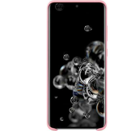 Чехол для Samsung Galaxy S20 Ultra SM-G988 Silicone Cover розовый