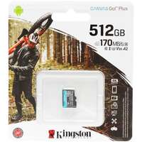 Карта памяти Micro SecureDigital 512Gb Kingston Canvas Go! Plus SDXC class 10 UHS-I (SDCG3/512GBSP)