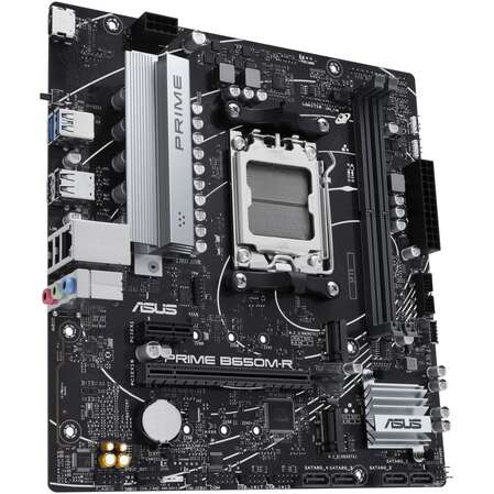 Материнская плата ASUS Prime B650M-R B650 Socket AM5 2xDDR5, 4xSATA3, RAID, 2xM.2, 2xPCI-E16x, 2xUSB3.2, HDMI, 2.5Glan, mATX