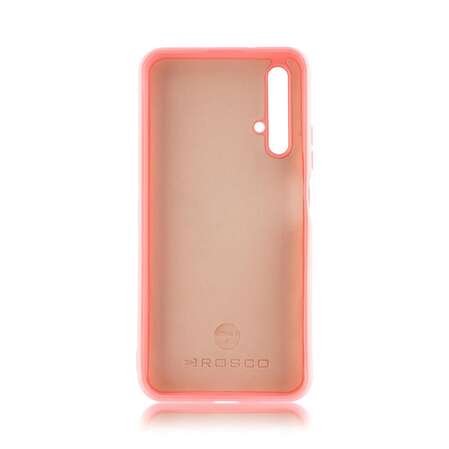 Чехол для Honor 20 Brosco Softrubber\Soft-touch розовый