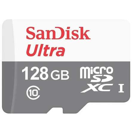 Карта памяти Micro SecureDigital 128Gb SanDisk Ultra microSDXC class 10 UHS-1 SDSQUNR-128G-GN3MN