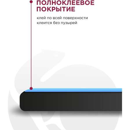 Защитное стекло для Apple iPhone 6\6s ZibelinoTG 3D, на весь экран, с белой рамкой